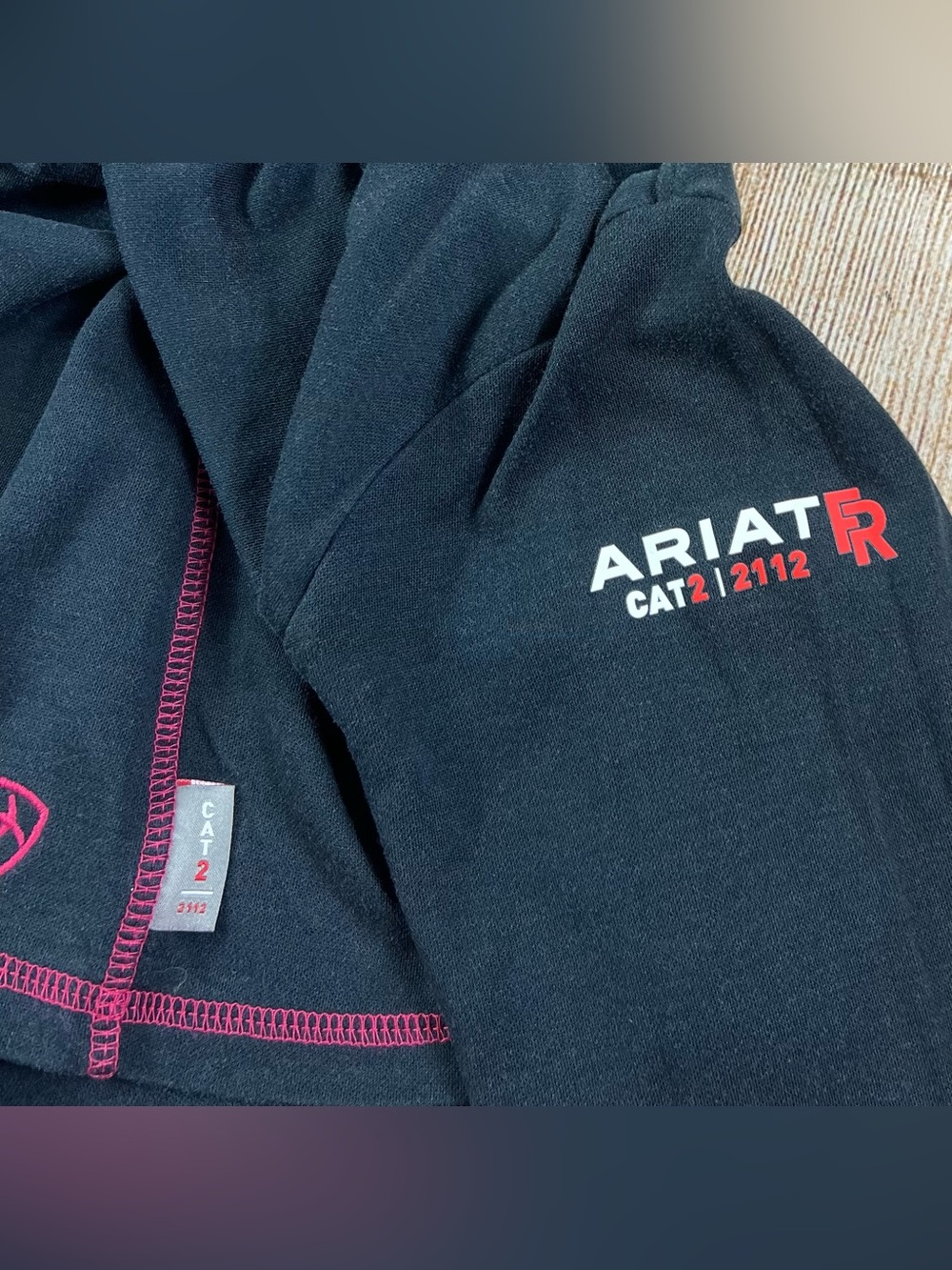 Women’s Ariat FR Black Long Sleeve Polartec Fire Resistant Shirt Size Large - Picture 9 of 10
